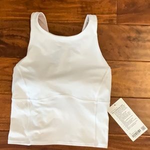 NWT, Key to Balance Tank Top, White, Size 8